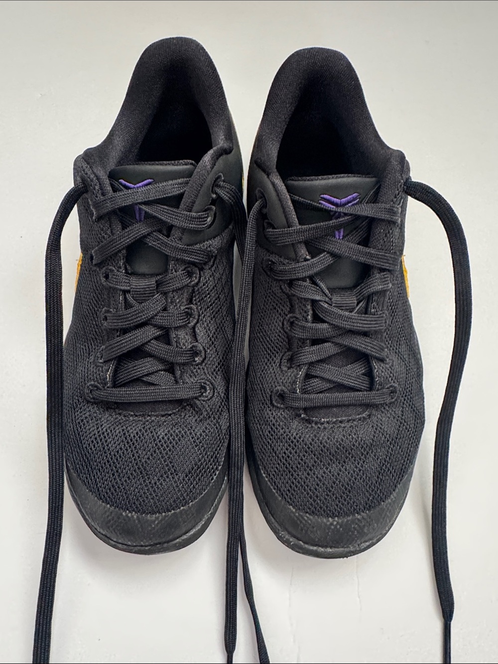 Youth Kobe Nike Black Low-Top Sneakers, Size 1Y